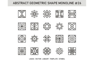Abstract Geometric Shape Monoline 26: A Strategic Design Asset for Modern Visual Communication