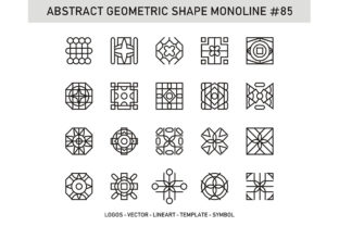 Abstract Geometric Shape Monoline 85: A Strategic Asset for Modern Visual Communication