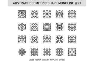 Abstract Geometric Shape Monoline 97: Clean, Scalable, and Surprisingly Versatile