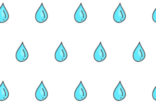 Drop Water Seamless Pattern
