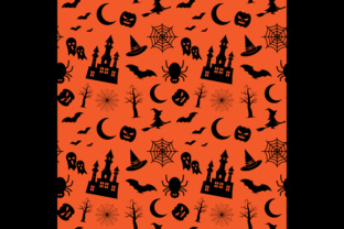 Halloween Background, Seamless Pattern