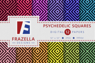 Psychedelic Squares Retro Digital Papers: A Practical Guide for Designers and Crafters