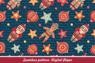 Seamless Christmas Pattern. Digital Paper
