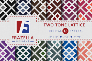 The Two-Tone Lattice Digital Paper Collection: Elegant, Versatile Design Resources for Creative Professionals and Hobbyists
