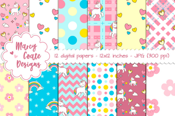 Unicorn Love Backgrounds